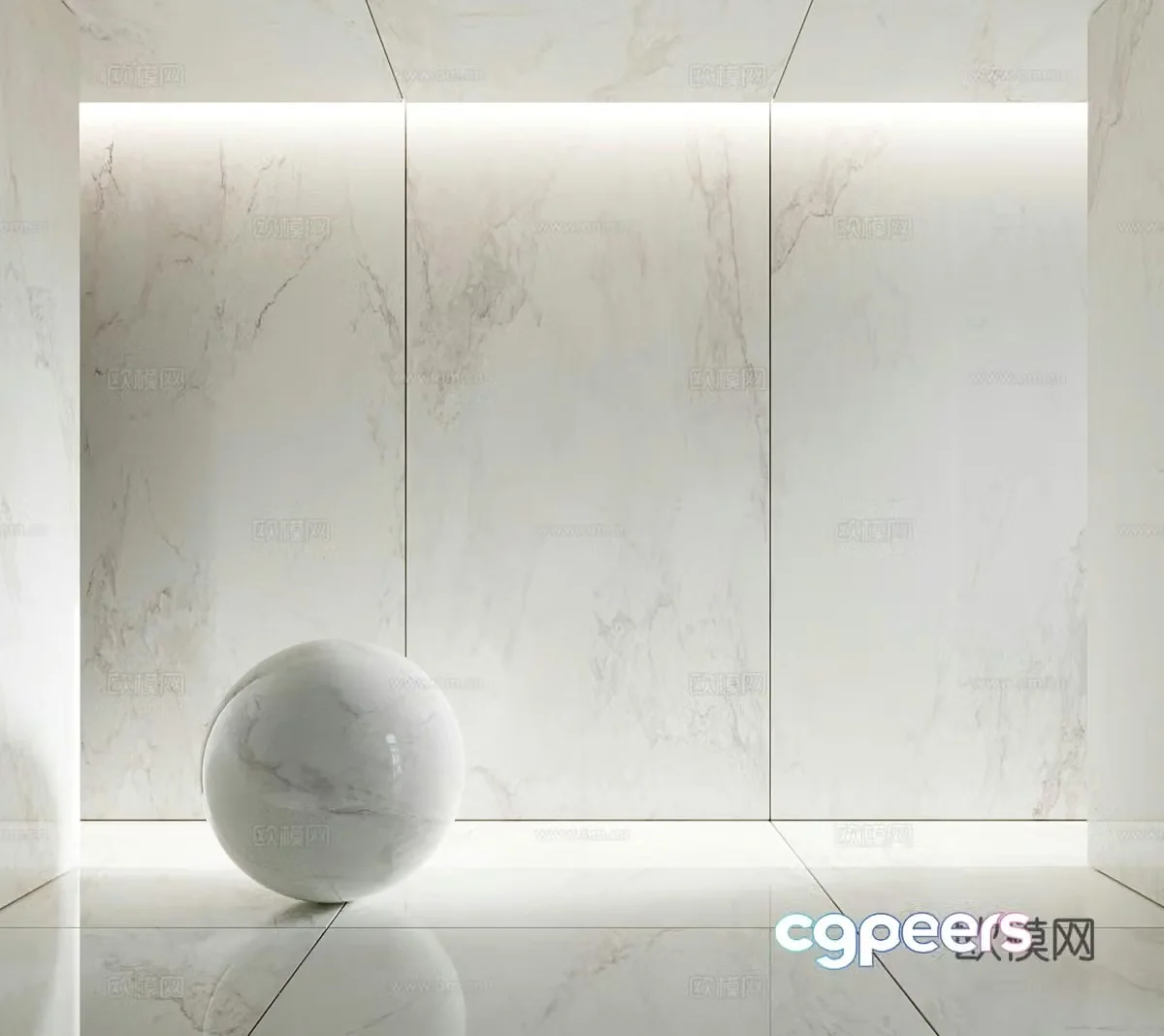 Modern stone stone slab marble 3d model