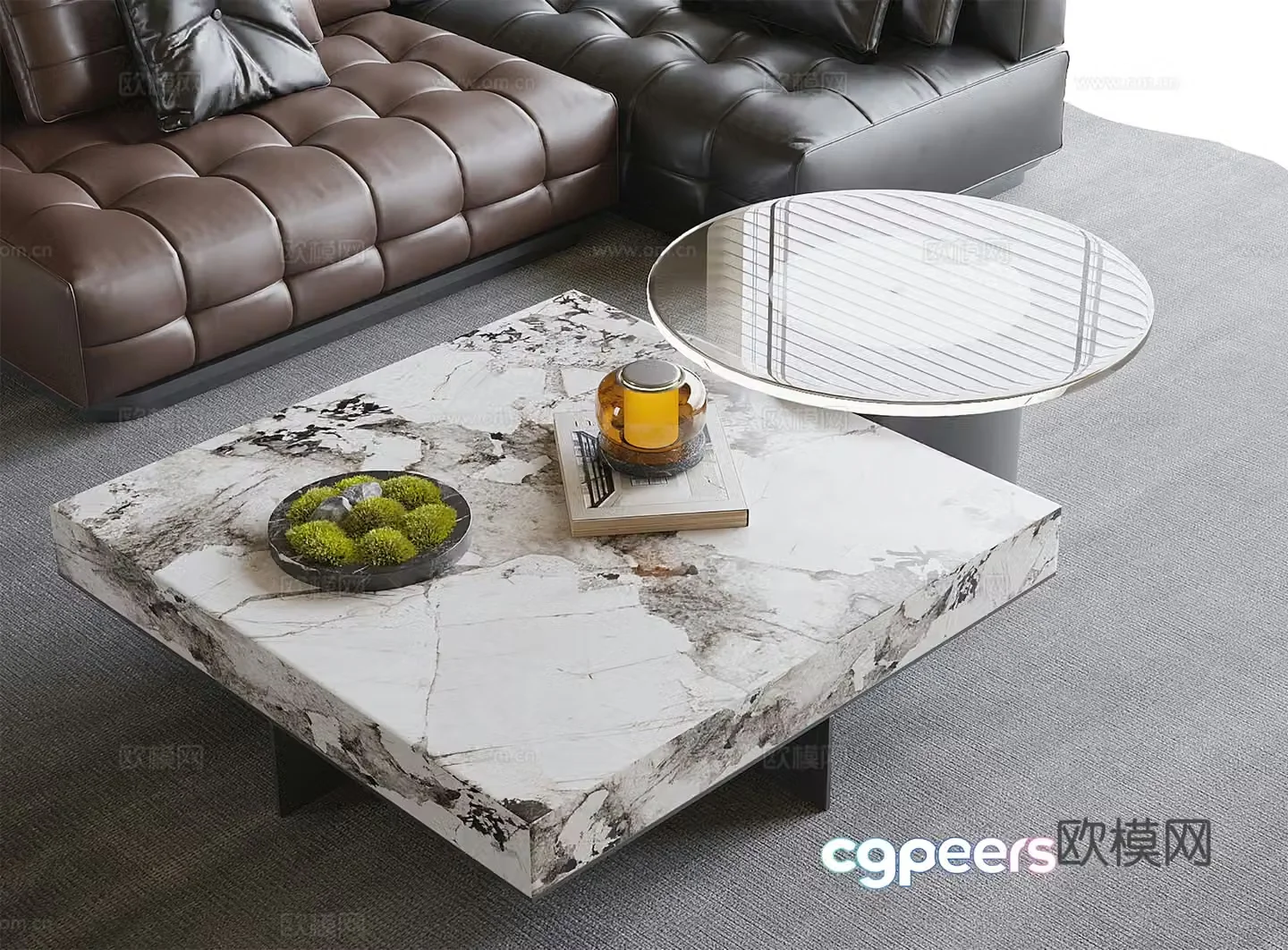 Modern coffee table 3d model