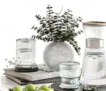 A Glass Vase 3D Model – 1194 – VRAY Render