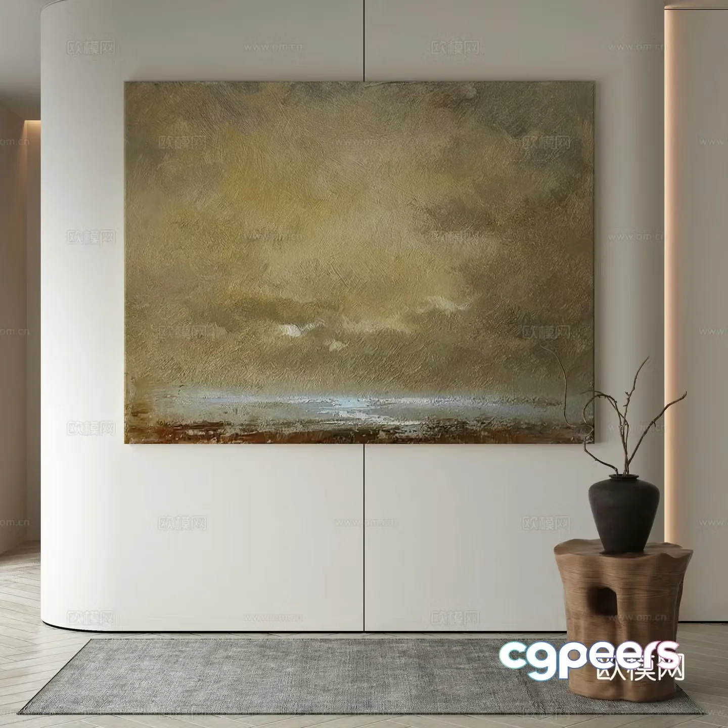 Modern decorative painting 3d model