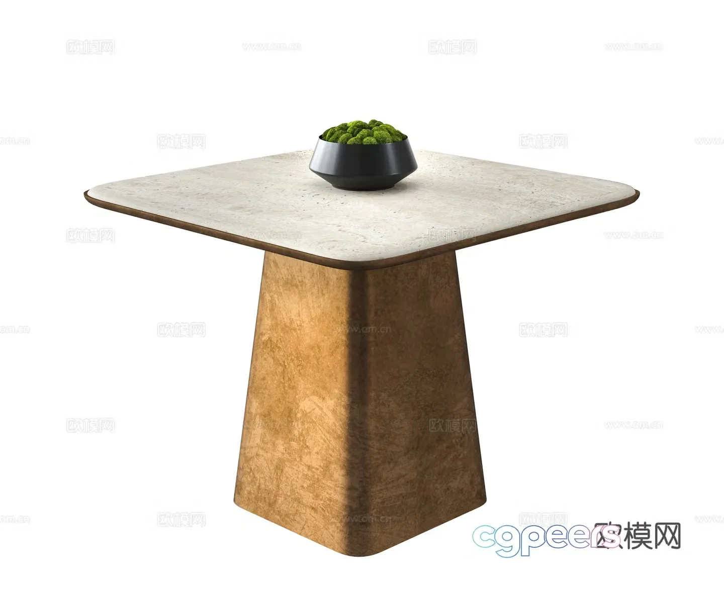 Modern square table 3d model