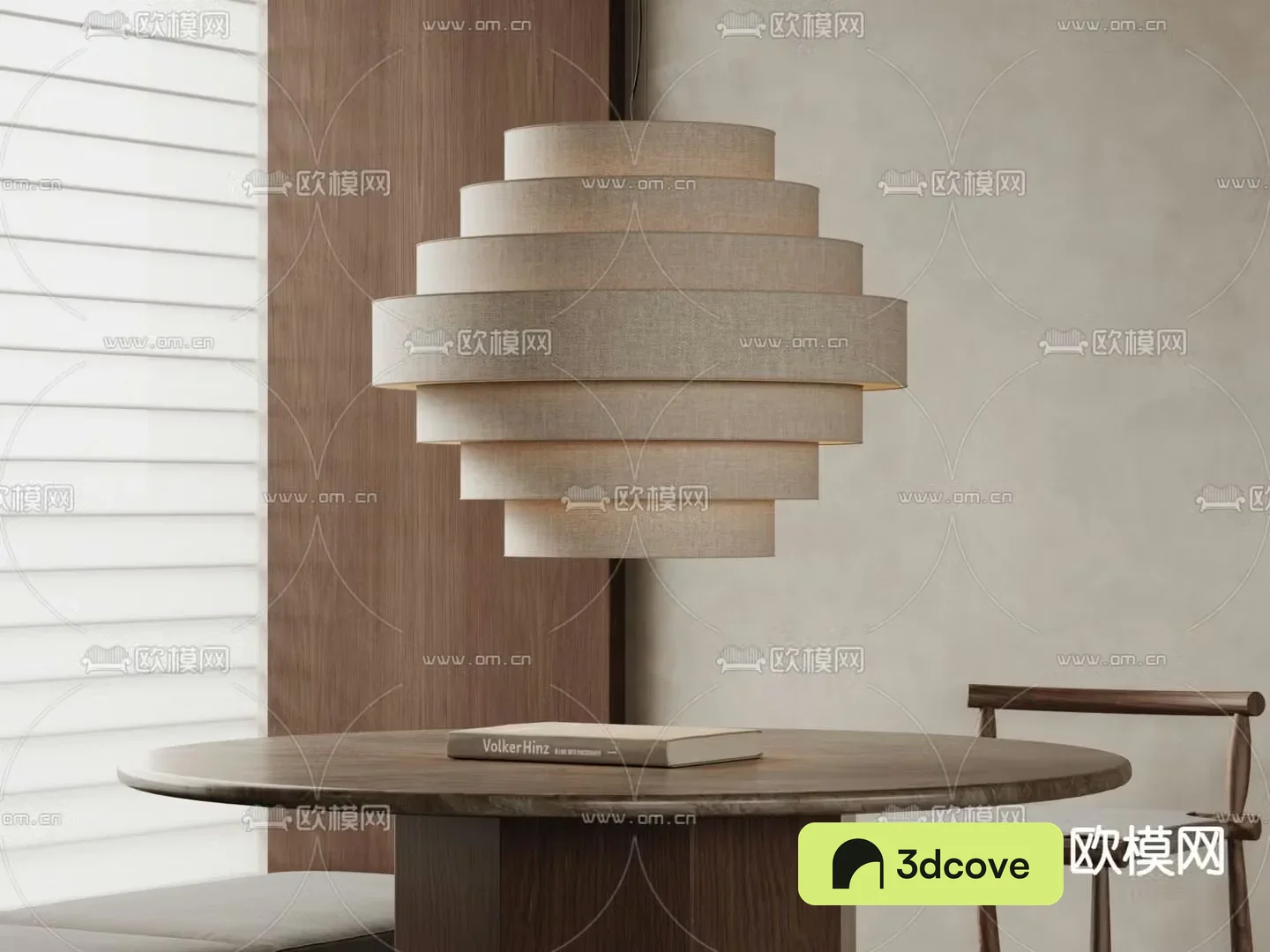 Wabi-sabi chandelier paper chandelier