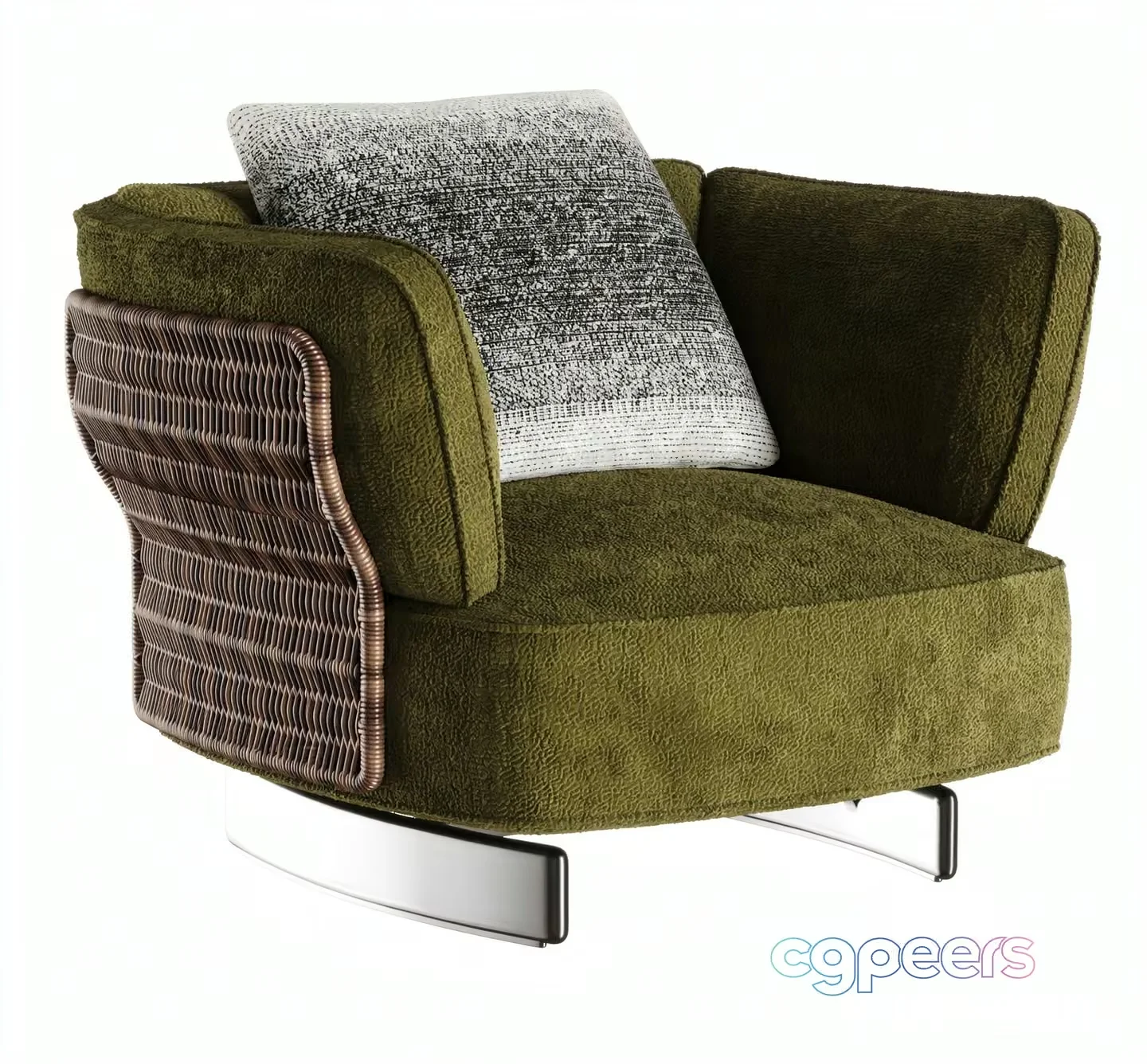 Green Armchair 3D Model – 14791 – VRAY Render