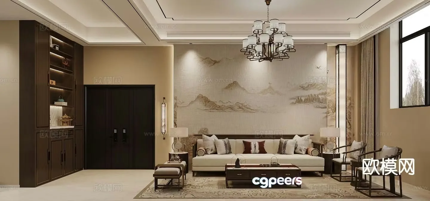 New Chinese restaurant 3D model