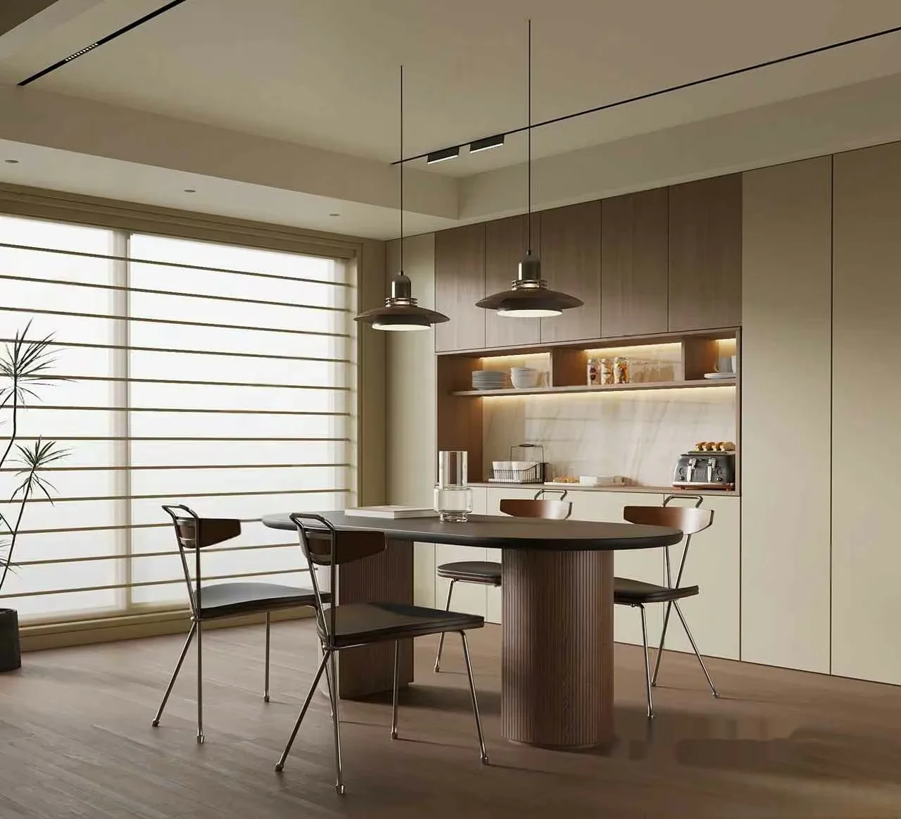 Modern Dining Room 3D Model – 9998 – VRAY Render