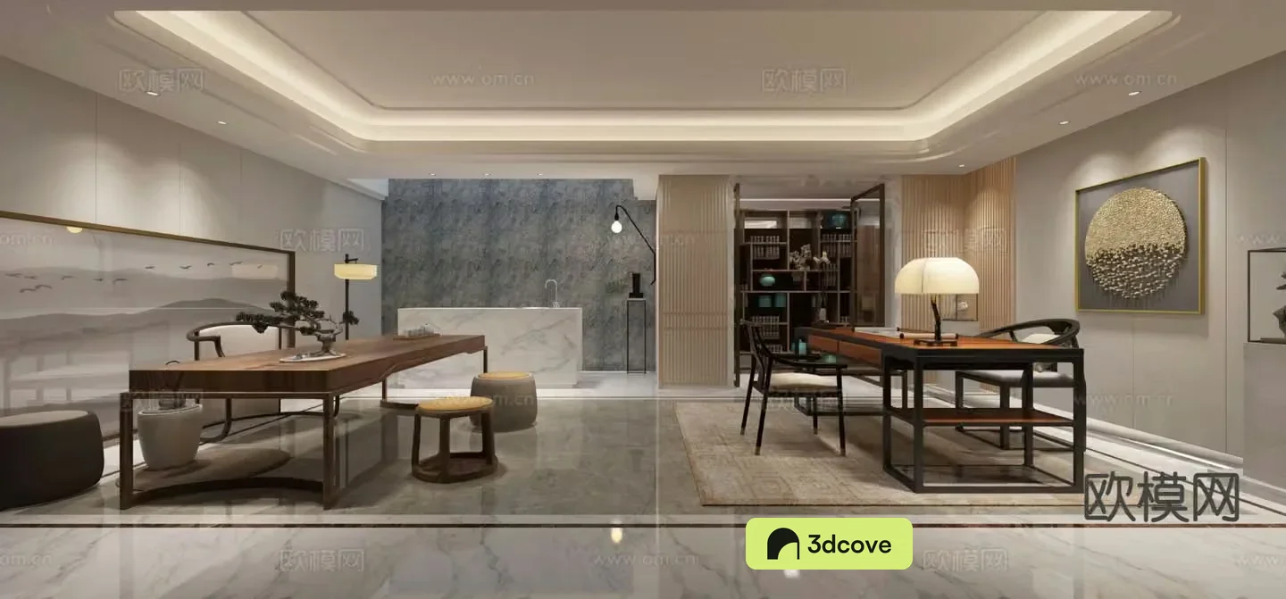 New Chinese style study