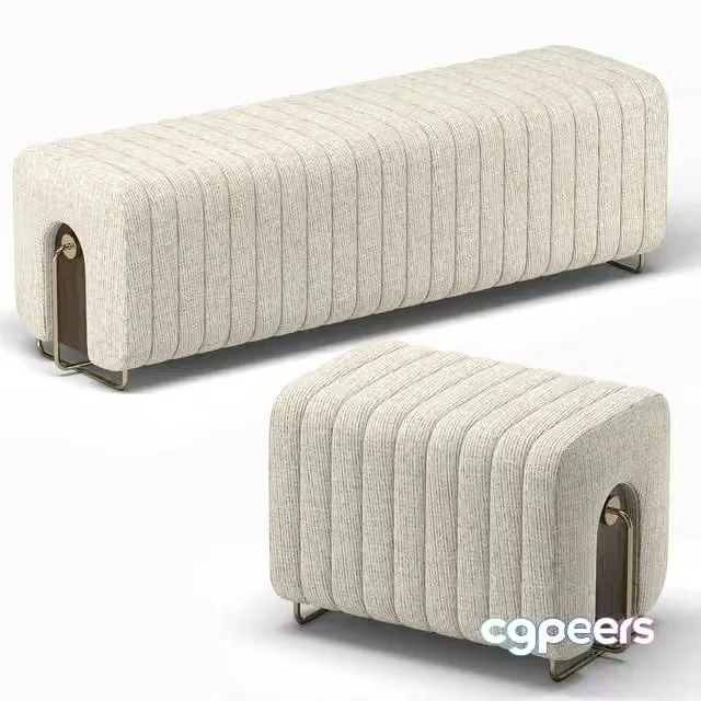 3ds Max Free – Bench (ottoman) Rivers
