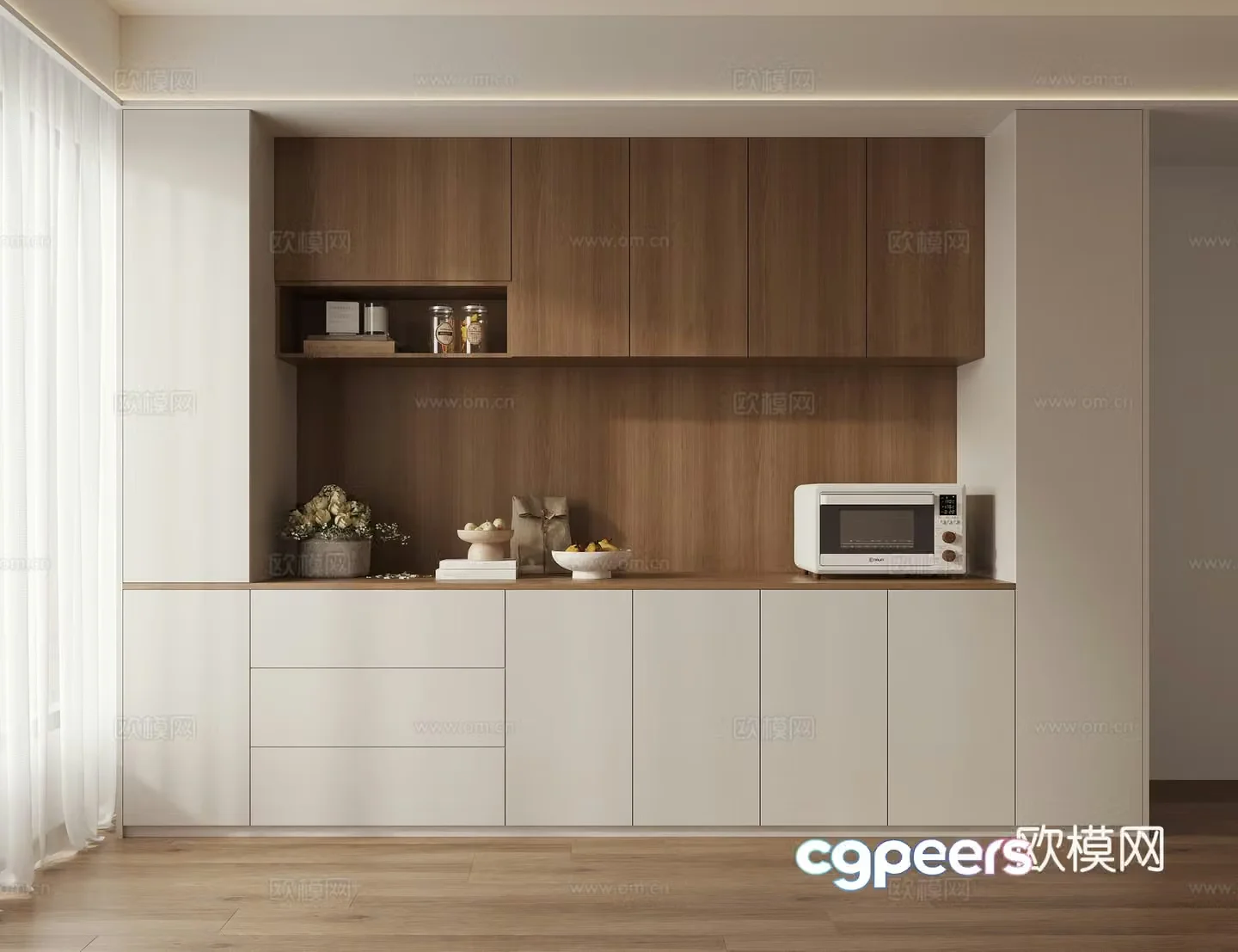 Sideboard Wine Cabinet 3D Model