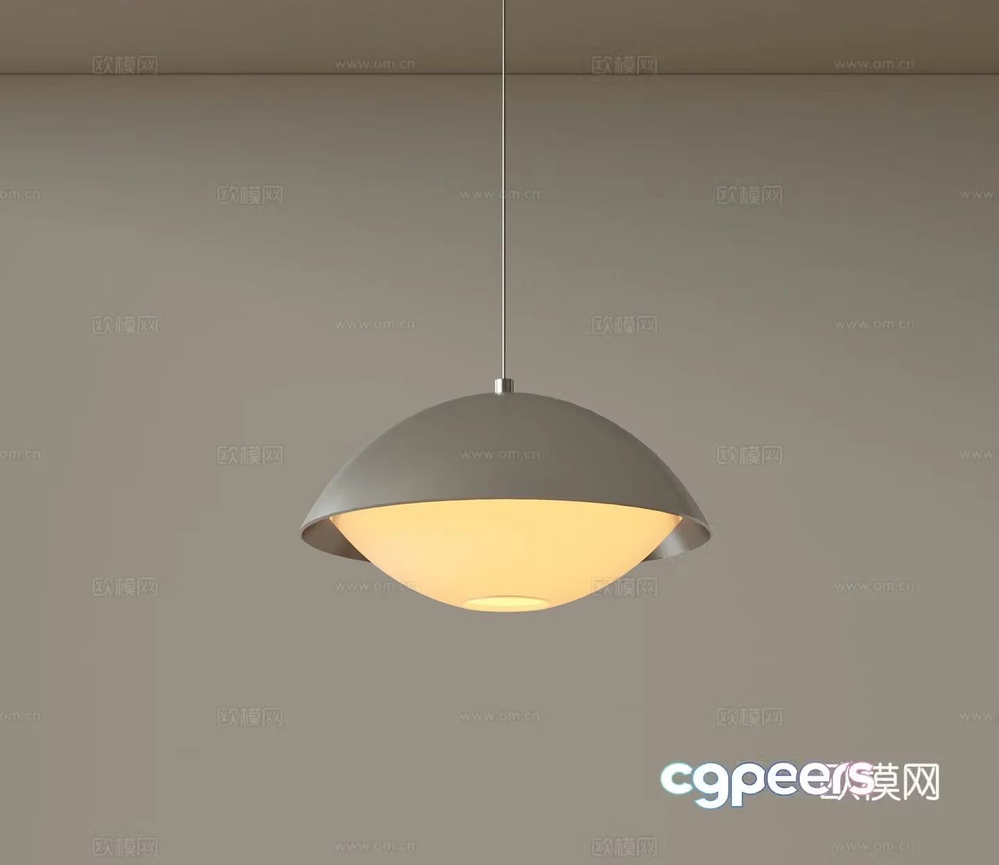 Modern medieval style chandeliers minimalist chandeliers Nordic simple chandeliers bedroom bedside chandeliers single head 3D model
