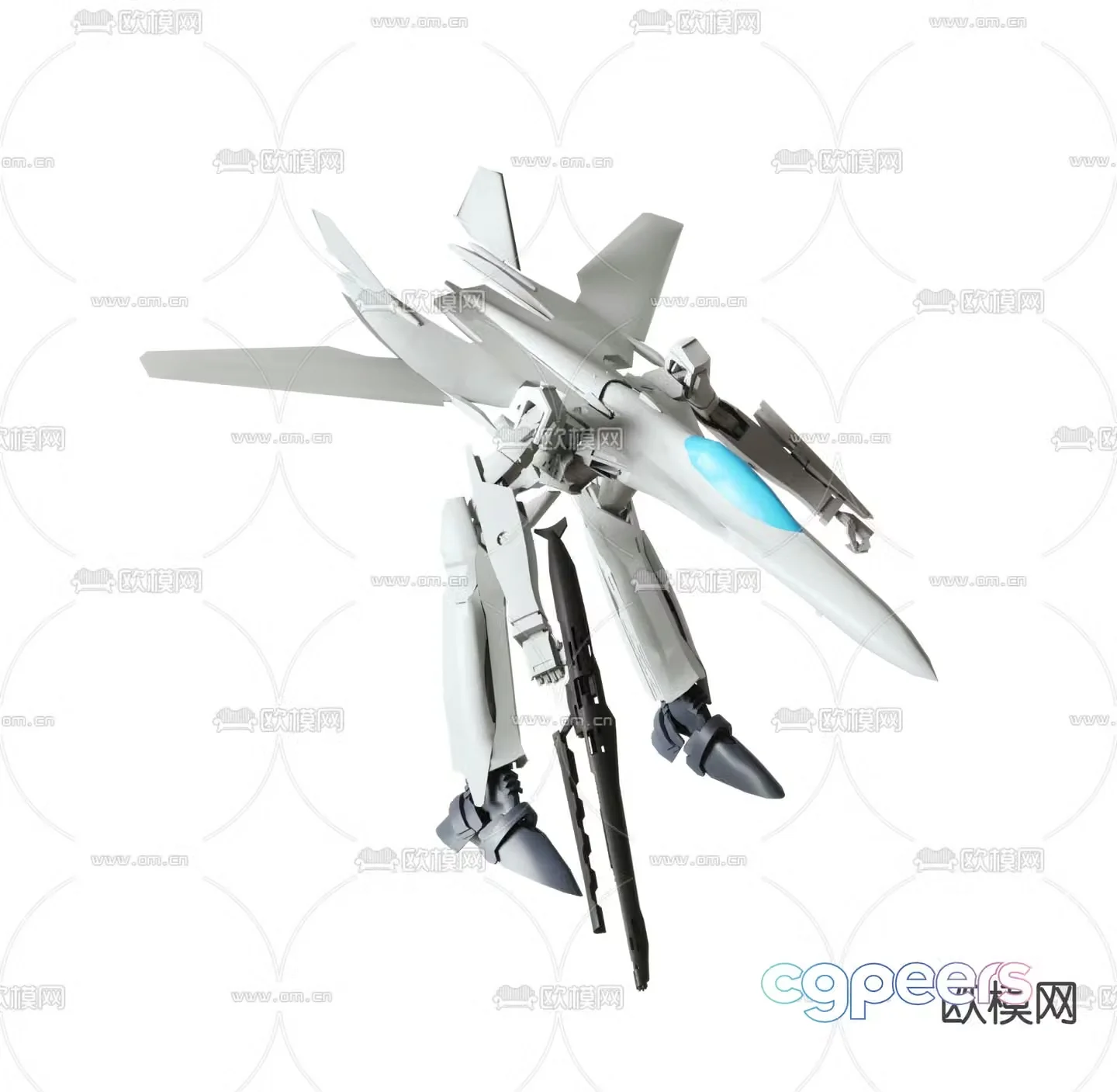 battlestar robot toy 3d model