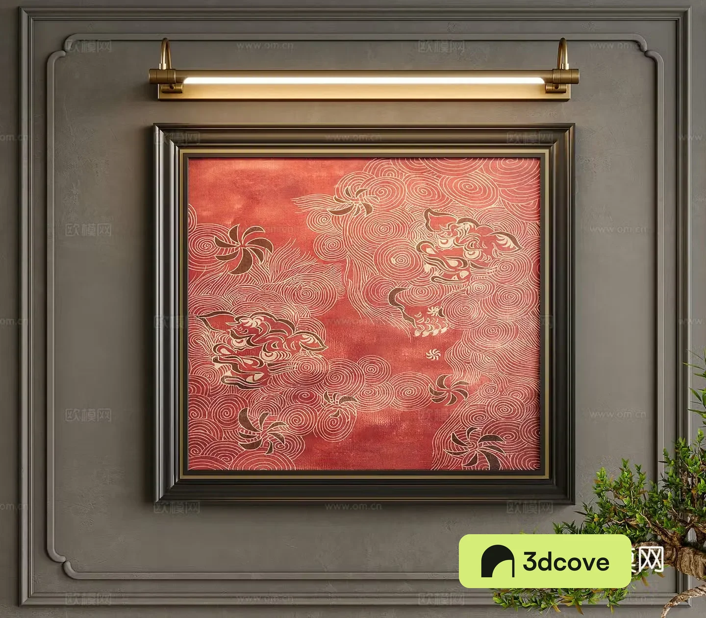 French retro decorative painting