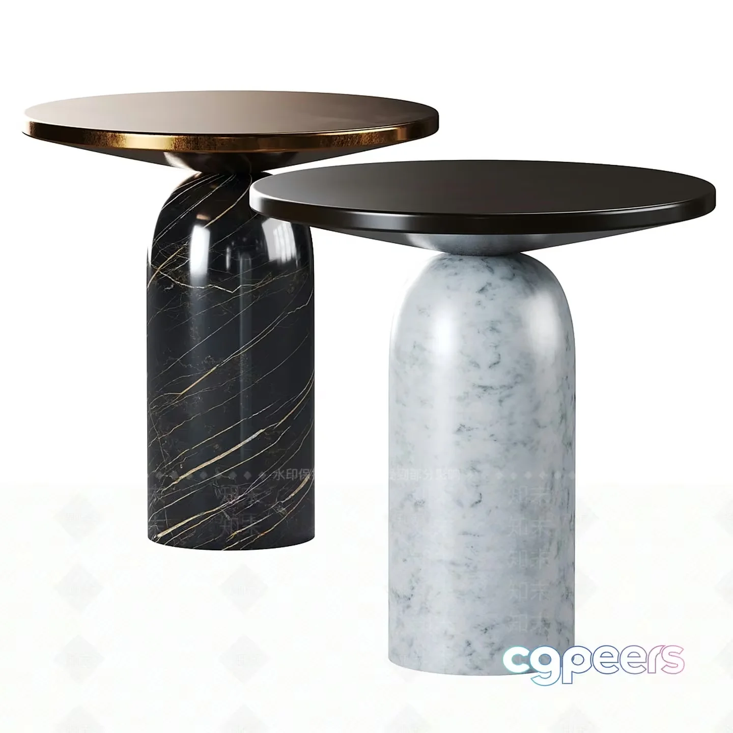 Modern Marble Tables 3D Model – 14979 – VRAY Render