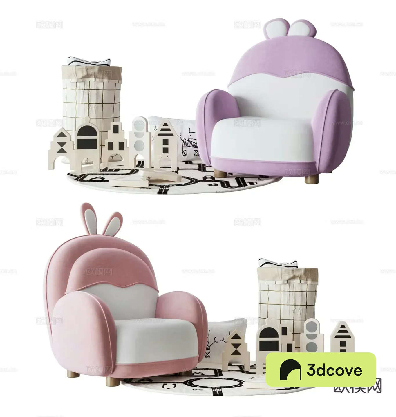 Modern children’s lounge chair
