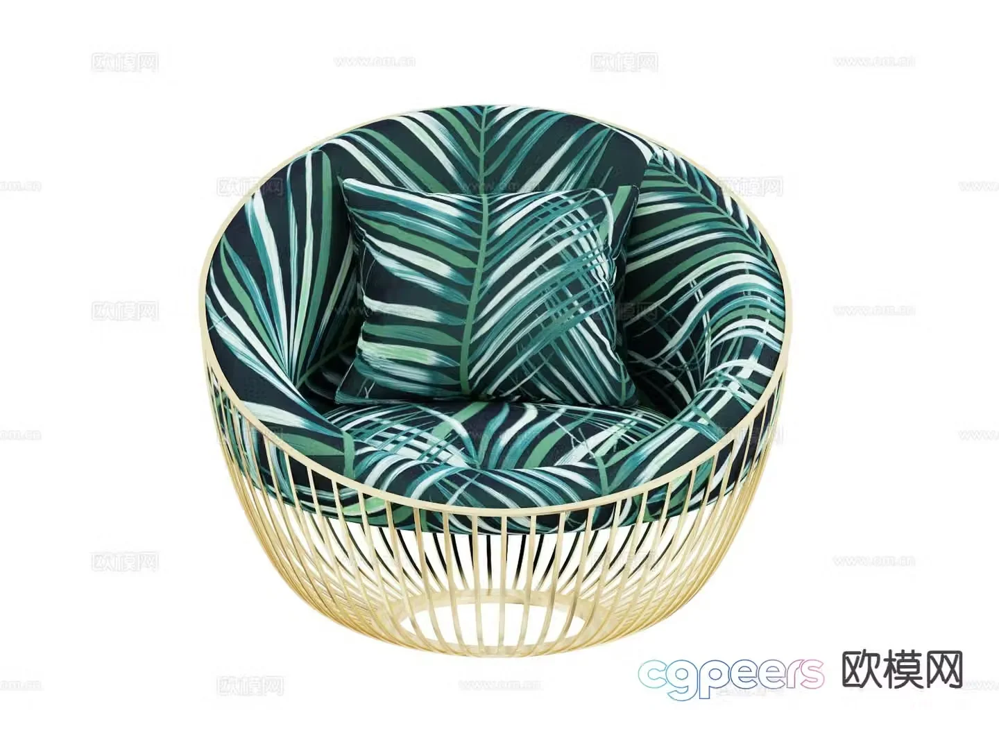 roberto cavalli-Cosmopolitan single sofa 3d model