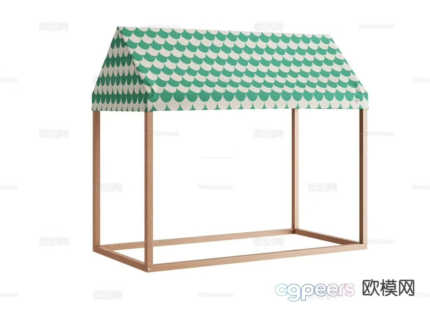 Children’s tent bed 3d model