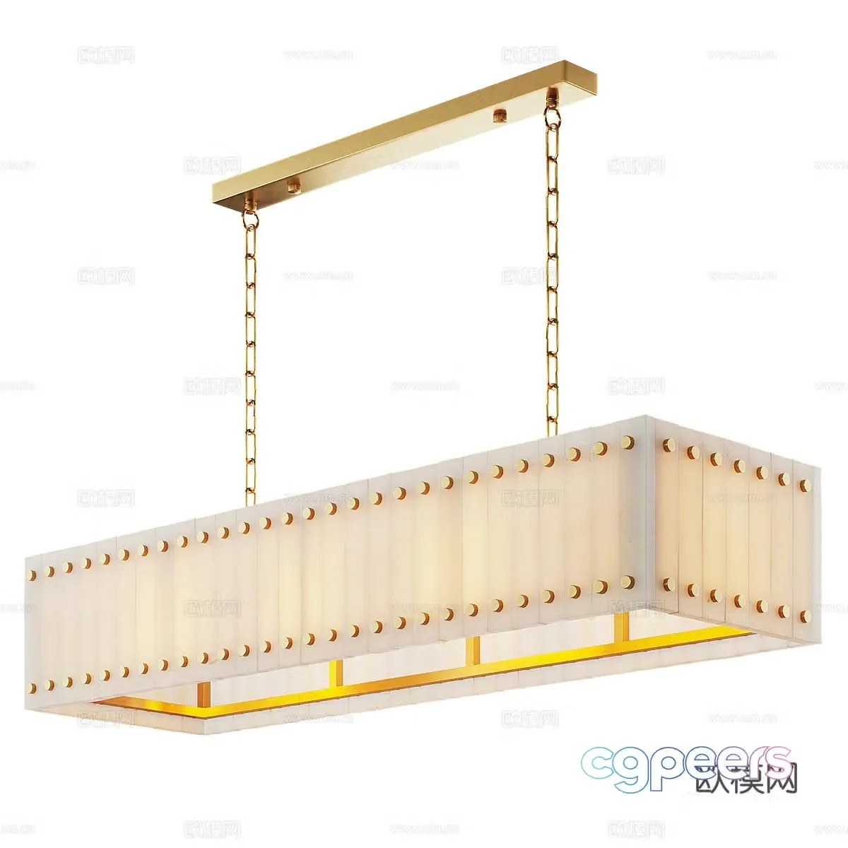 New Chinese light luxury Eichholtz chandelier 3d model