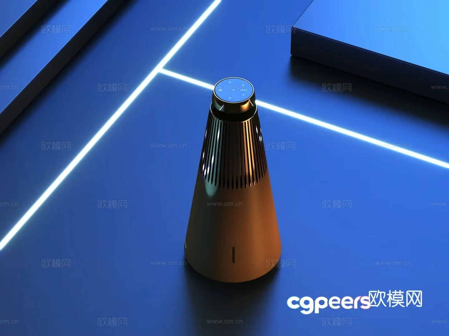 Modern desktop audio small audio 3d model
