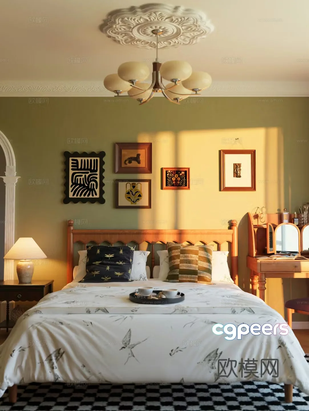 Modern bedroom 3d model