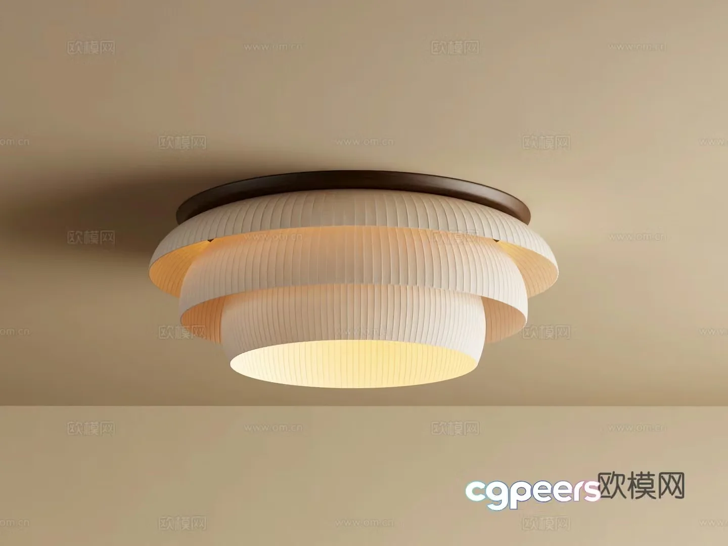 Wasabi Middle Age Ceiling Light 3D Model
