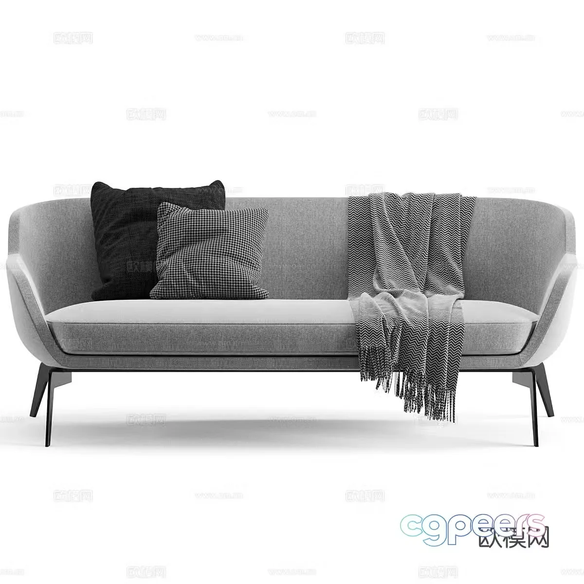 multi-person sofa 3d model