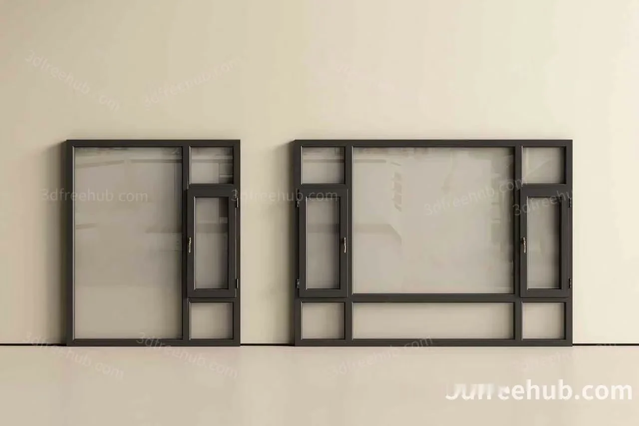 Modern Cabinet Set 3D Model – 19268 – VRAY Render