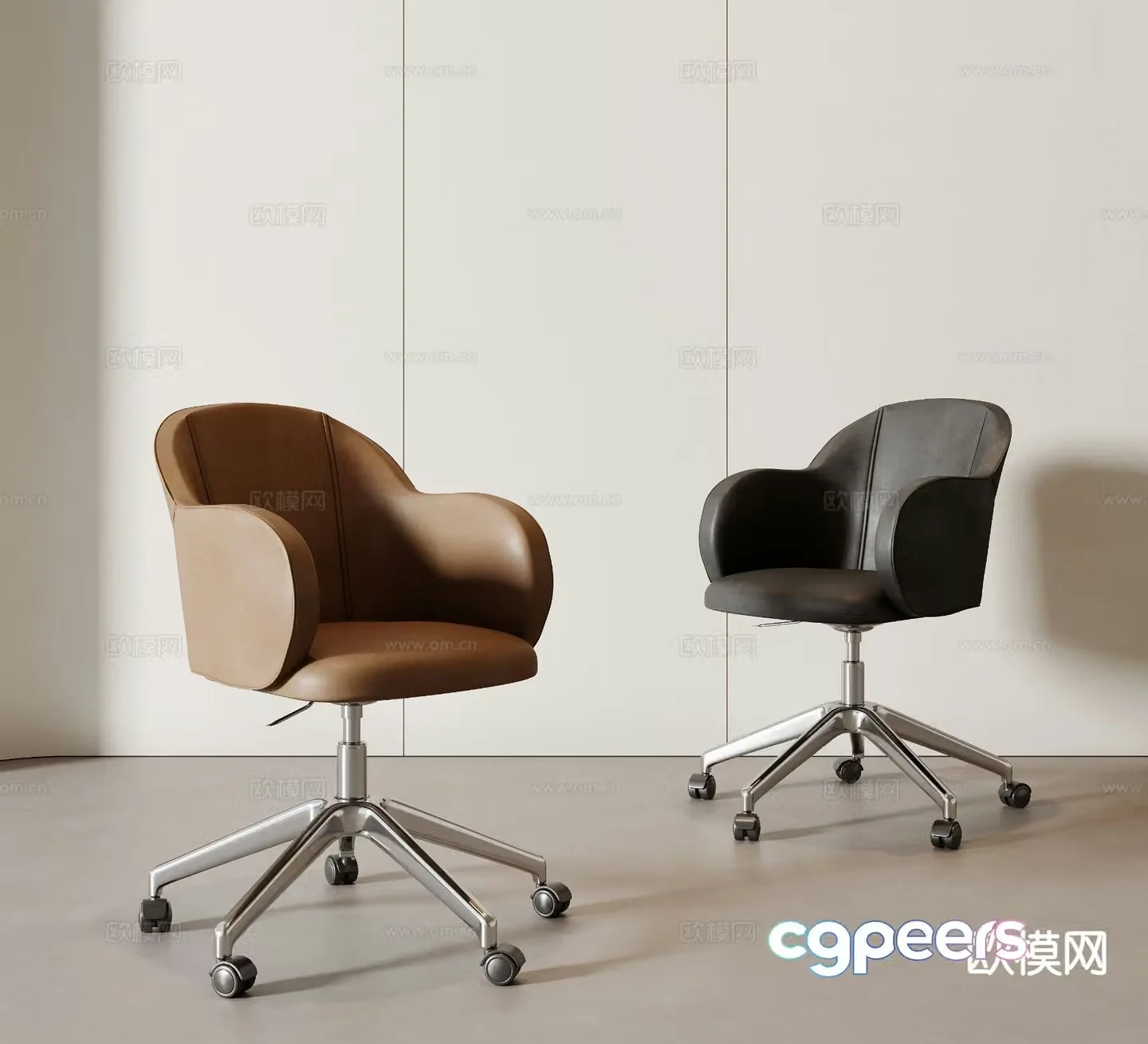 Modern office chair conference chair staff chair 3d model