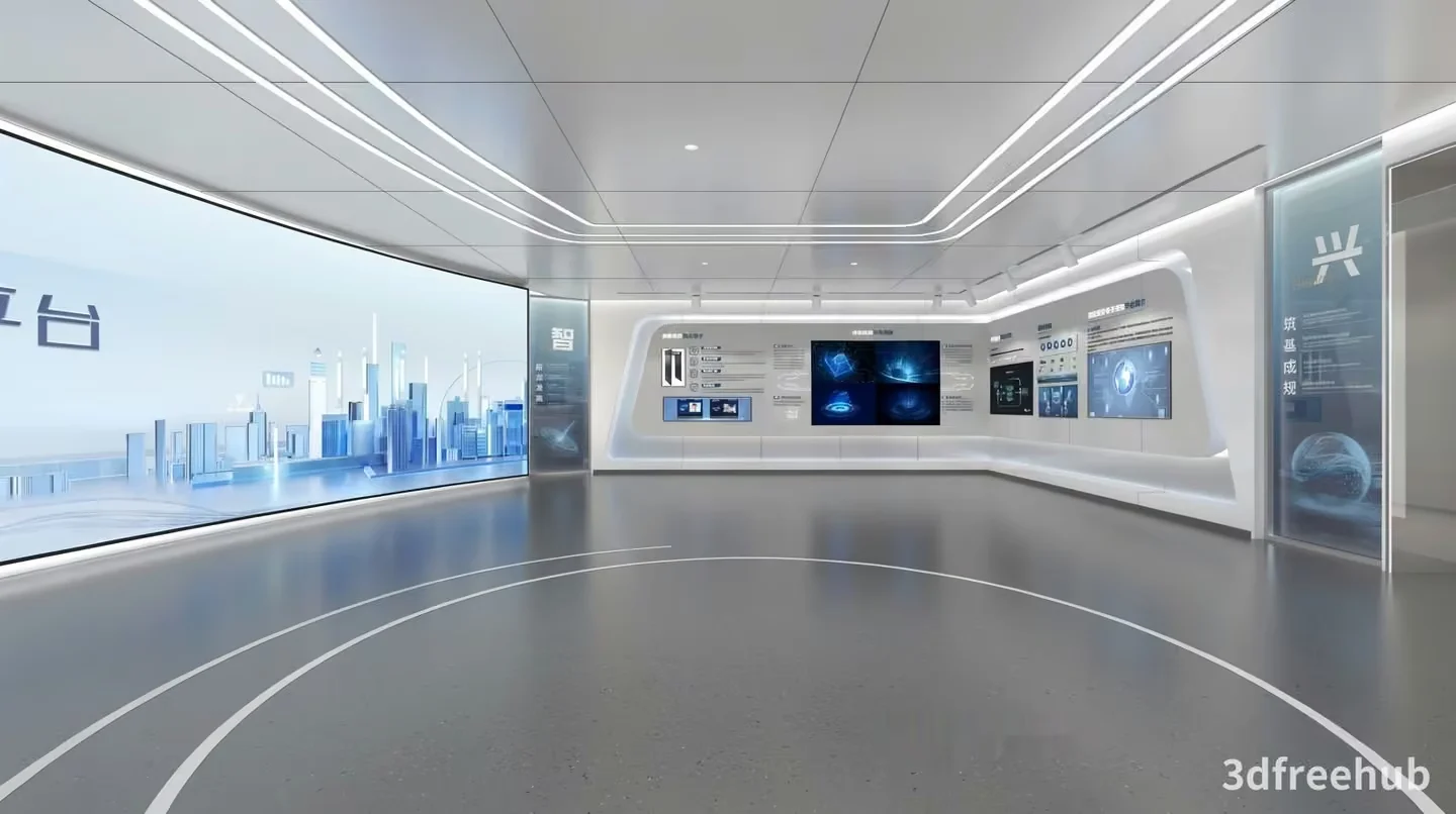 Modern Futuristic Room 3D Model – 20224 – VRAY Render