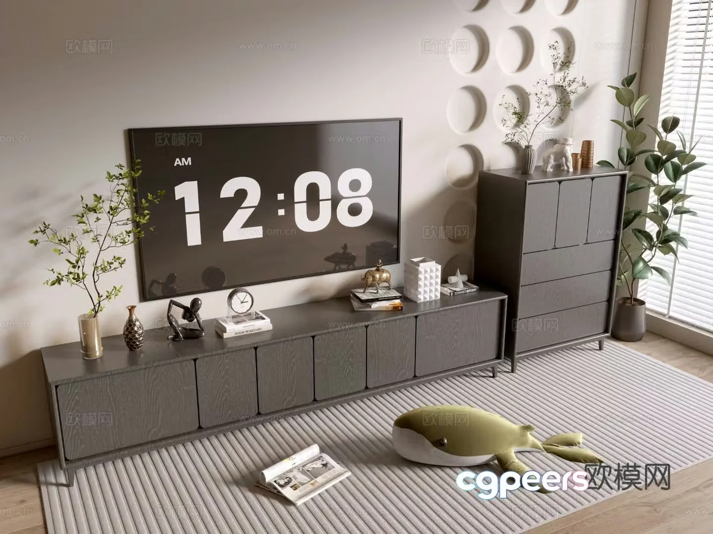 Modern TV cabinet 3d model