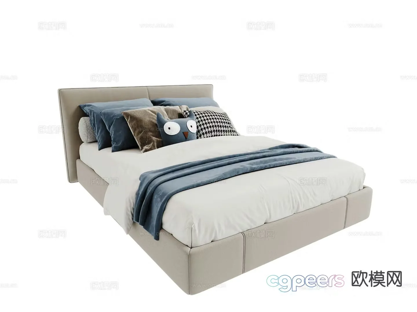 Modern boy bed children’s bed 3d model