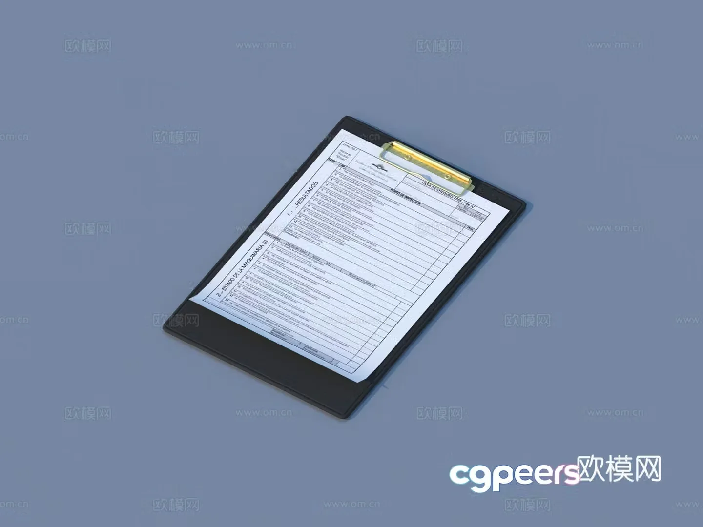 Writing board Writing clipboard Clipboard Shorthand board File board Folder 3D Model