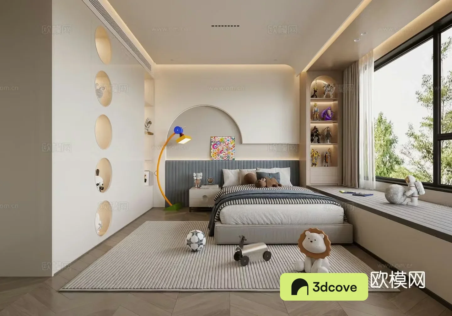 Modern children’s room boy’s room kid’s room
