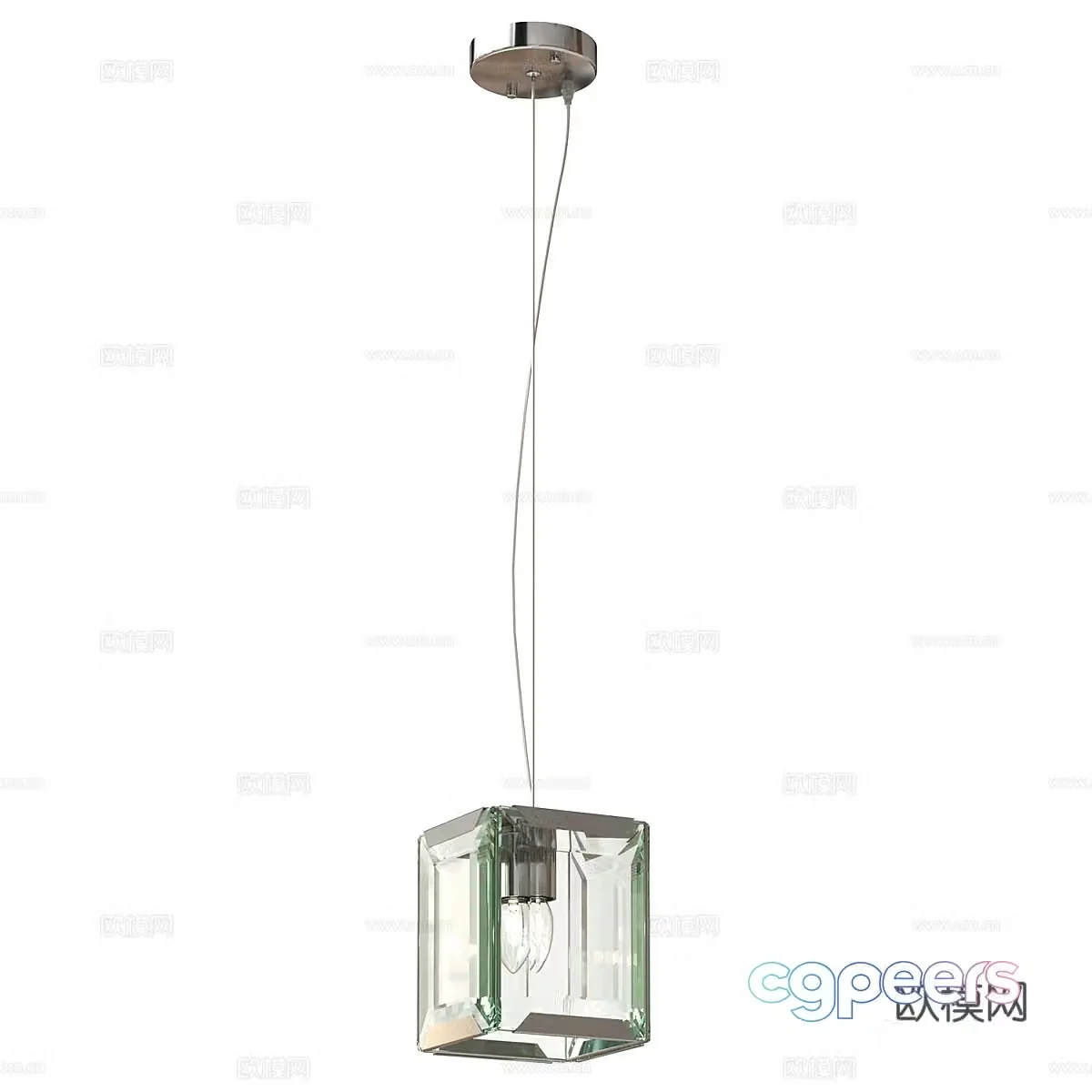 Modern simple chandelier chandelier simple chandelier living room chandelier glass chandelier restaurant chandelier 3d model