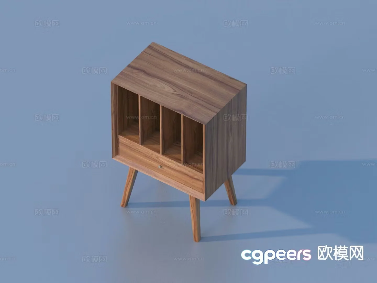 wabi-sabi bedside table 3d model