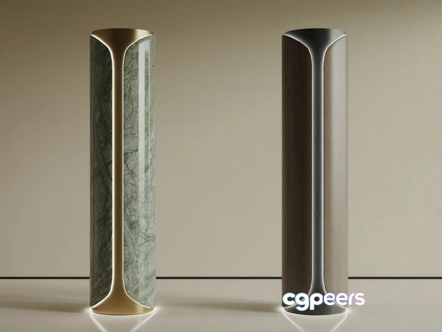 Modern Floor Lamps 3D Model – 7247 – VRAY Render