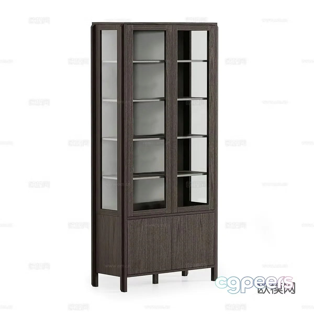 Middle-aged side cabinet 3D model