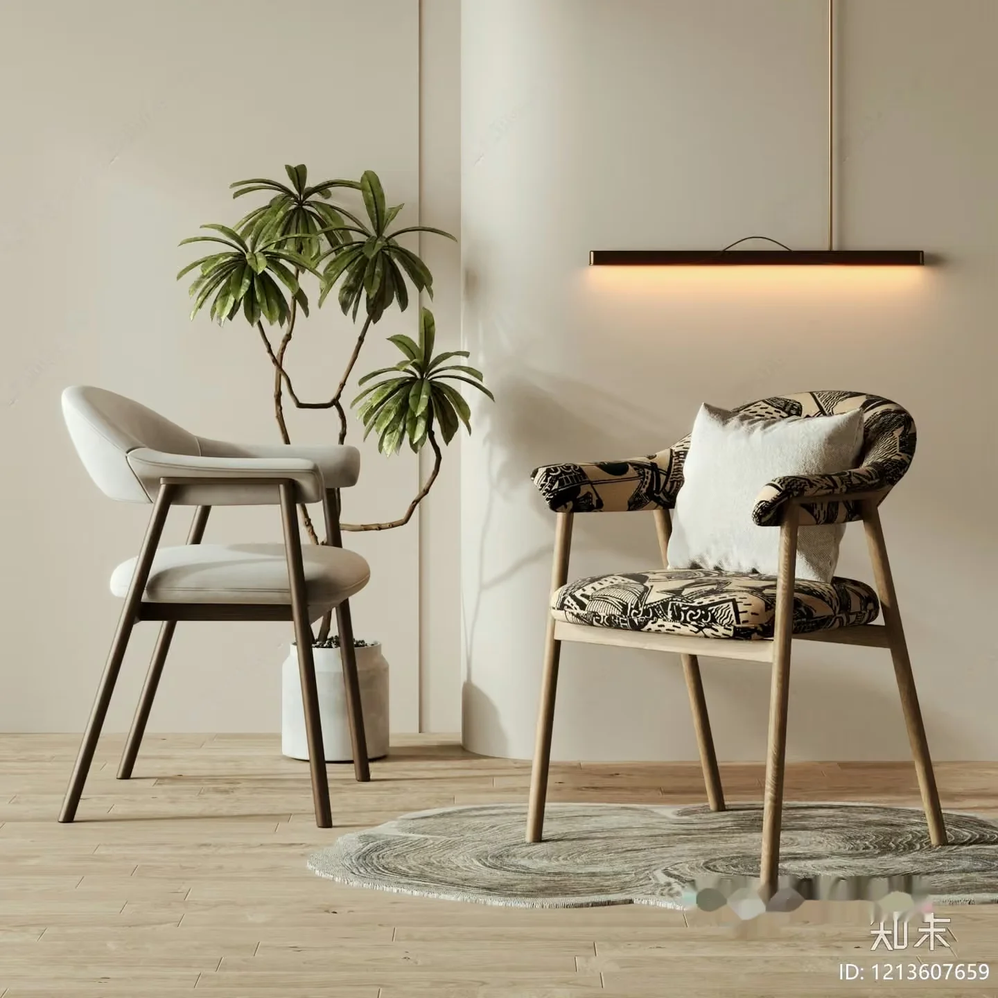 Cozy Modern Living Room 3D Model – 9647 – VRAY Render