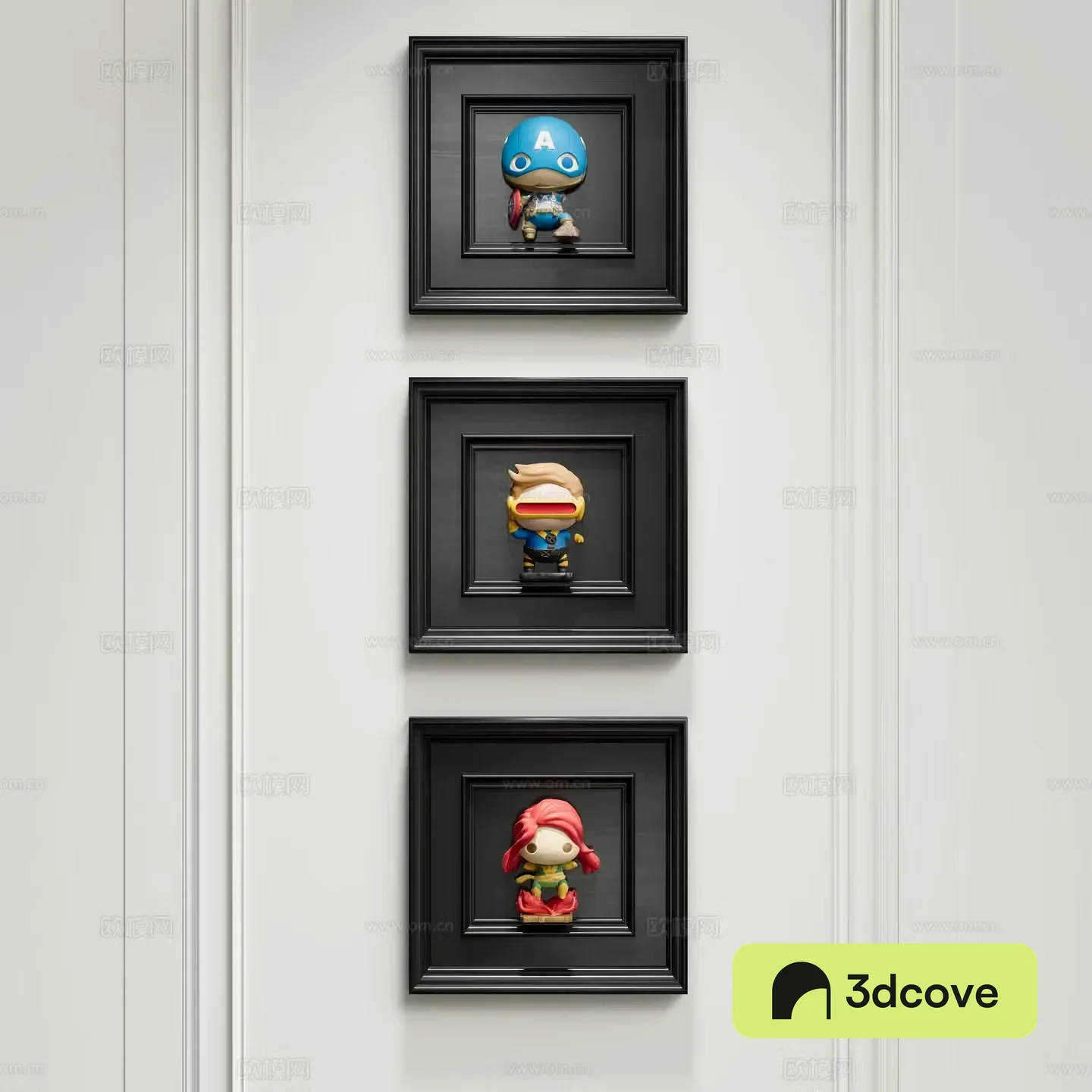 Modern cartoon decorative painting trendy hanging painting