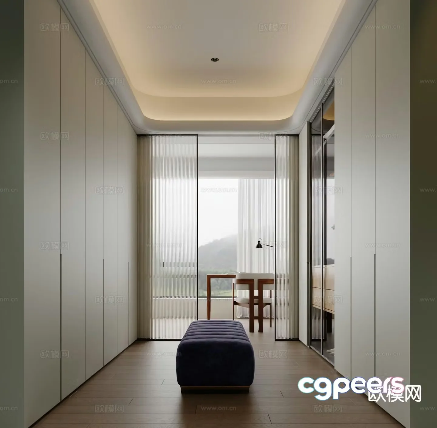 Modern cloakroom 3d model