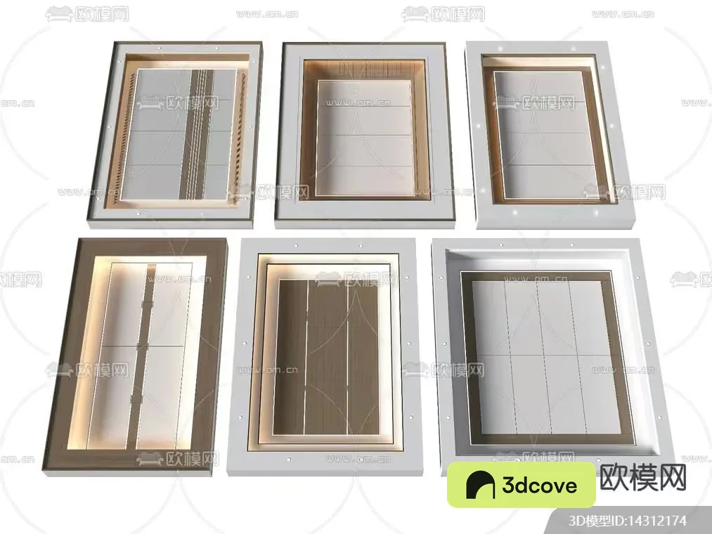 The Main Subject In This Image Is A Collection Of 3D Wall Frames