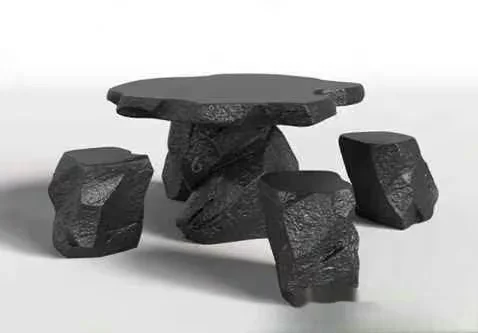 Black Stone Table 3D Model – 2459 – VRAY Render