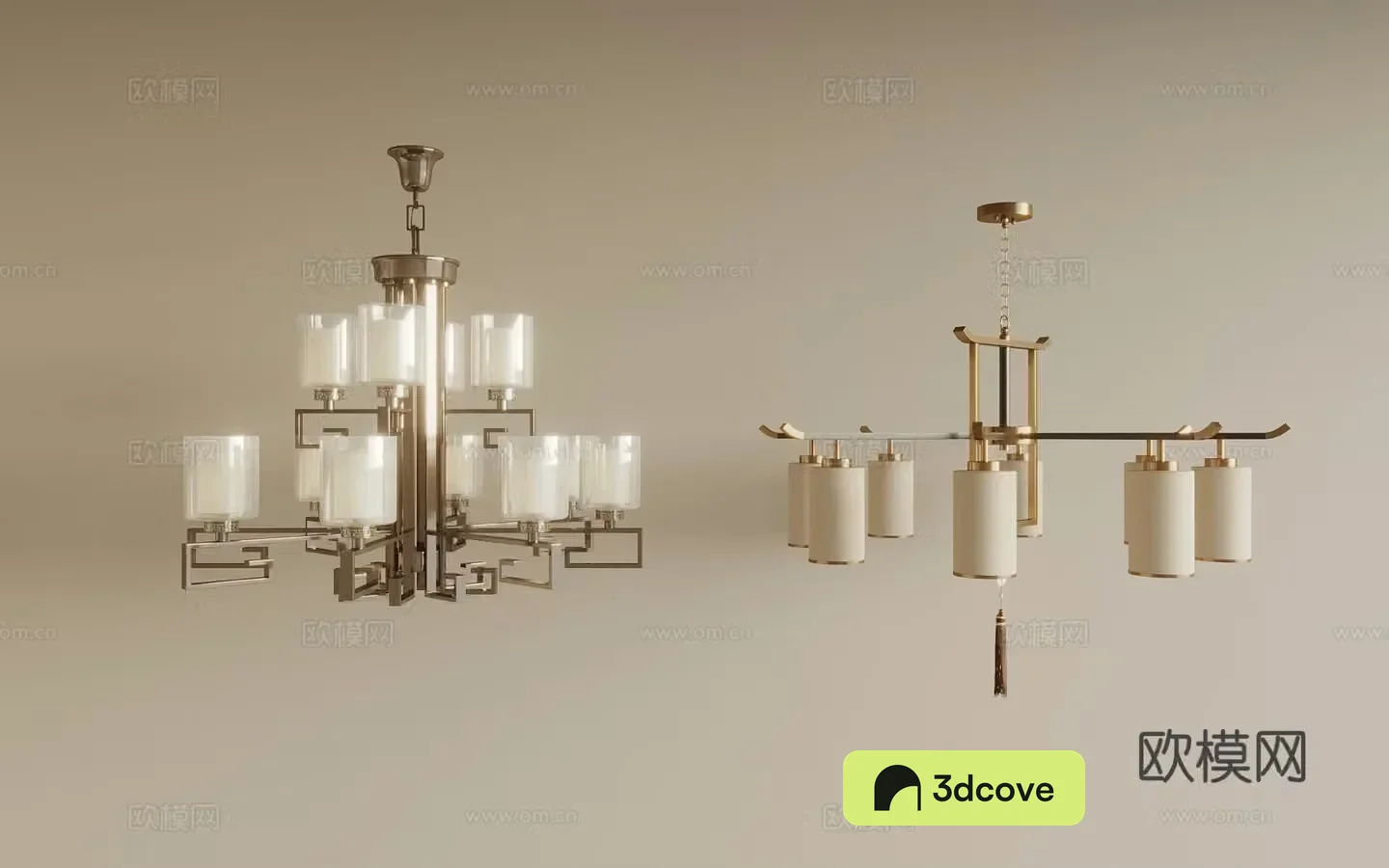 New Chinese style metal chandelier multi-head chandelier