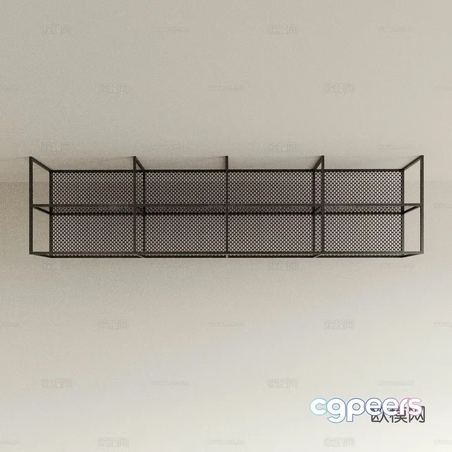 Pendant hanging frame plant hanger flower stand metal wine rack 3D model