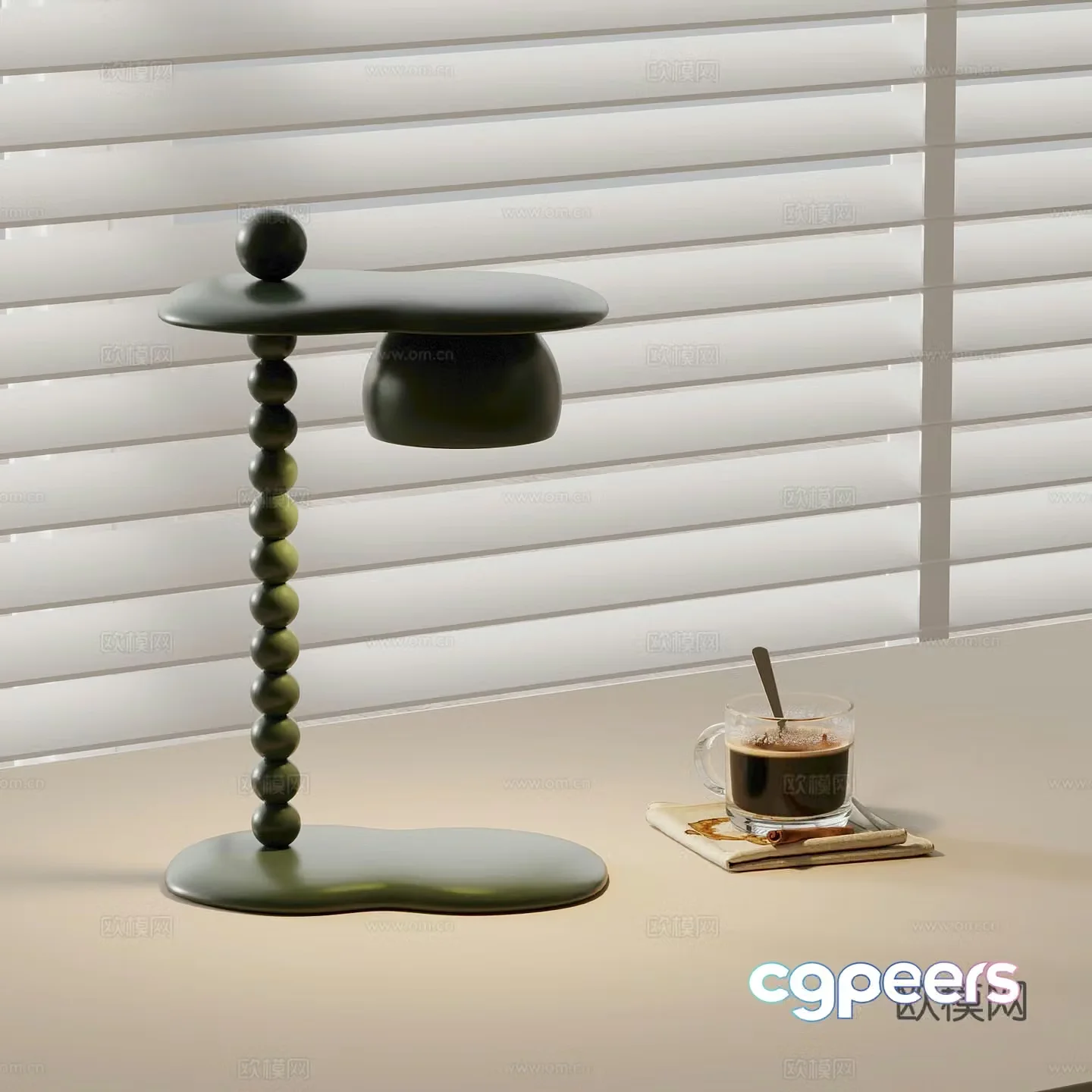 Modern dopamine table lamp 3D model