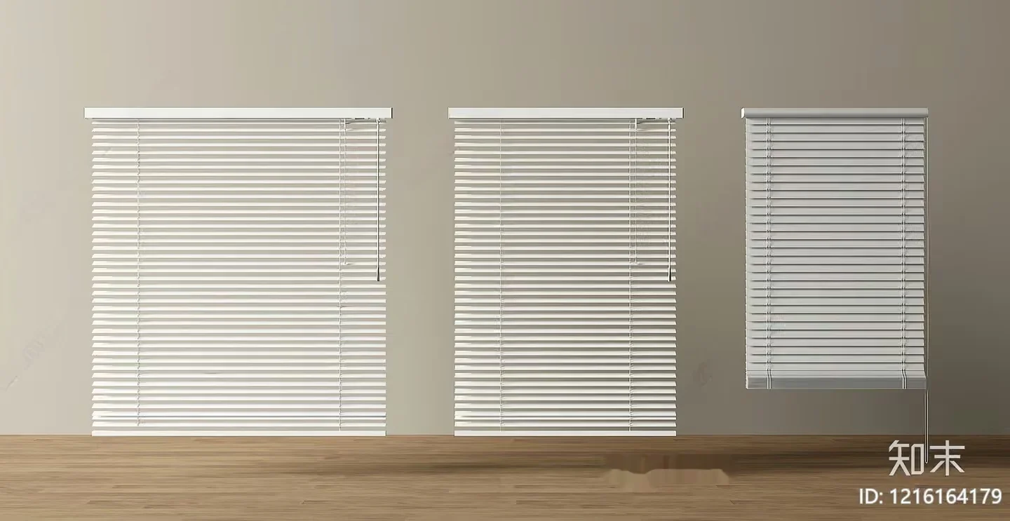 A Window With Blinds 3D Model – 14784 – VRAY Render