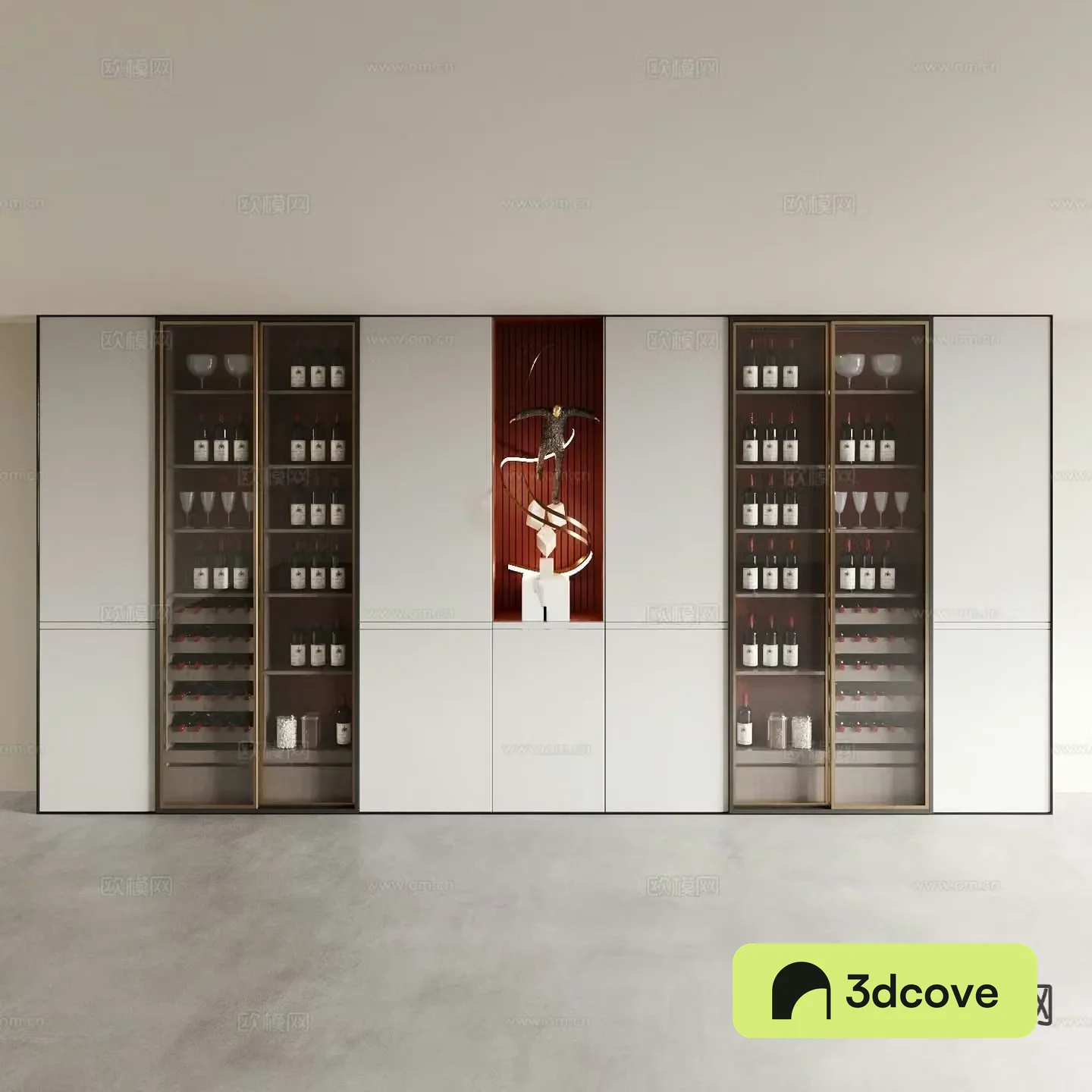 Modern wine cabinet sideboard
