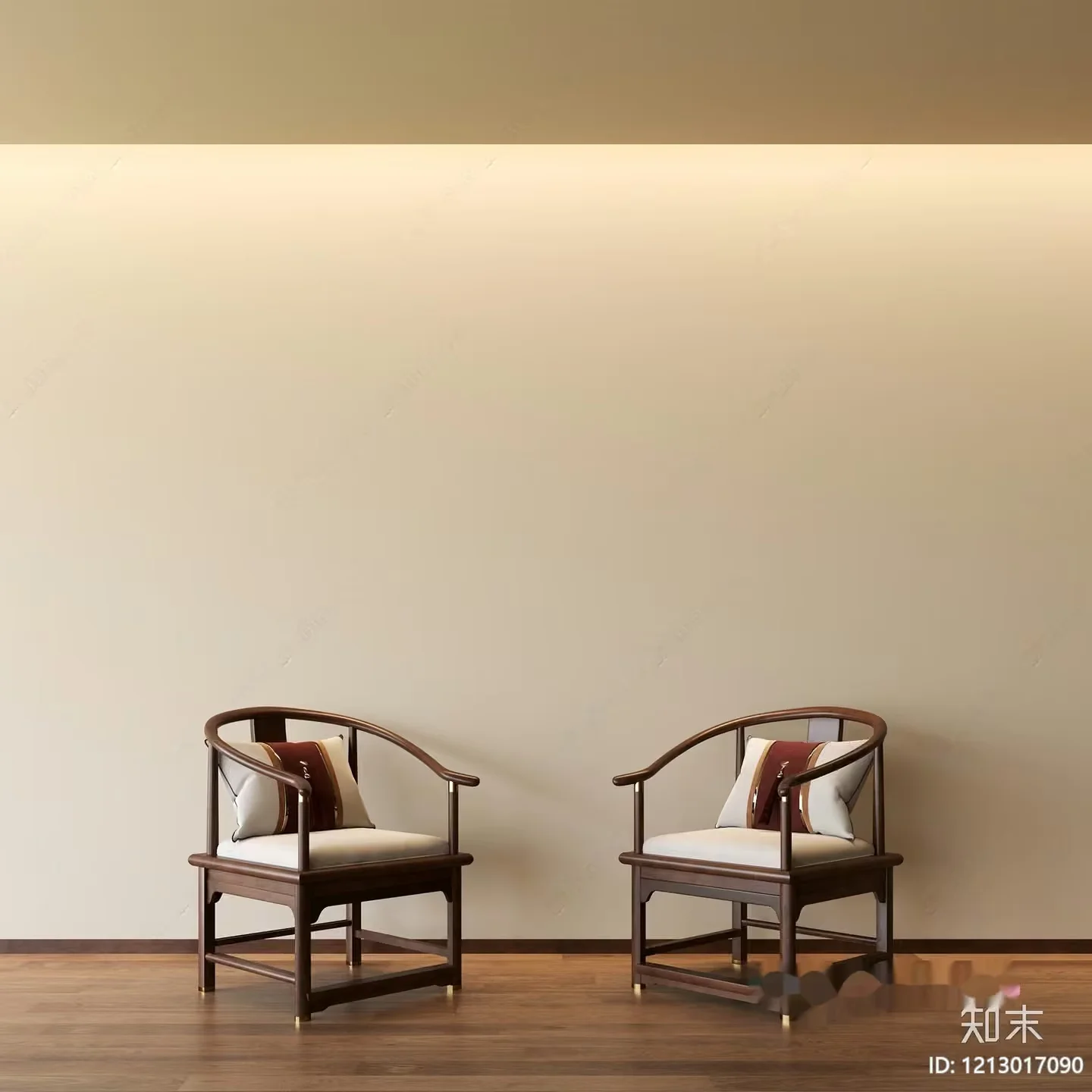 Two Wooden Chairs 3D Model – 20764 – VRAY Render