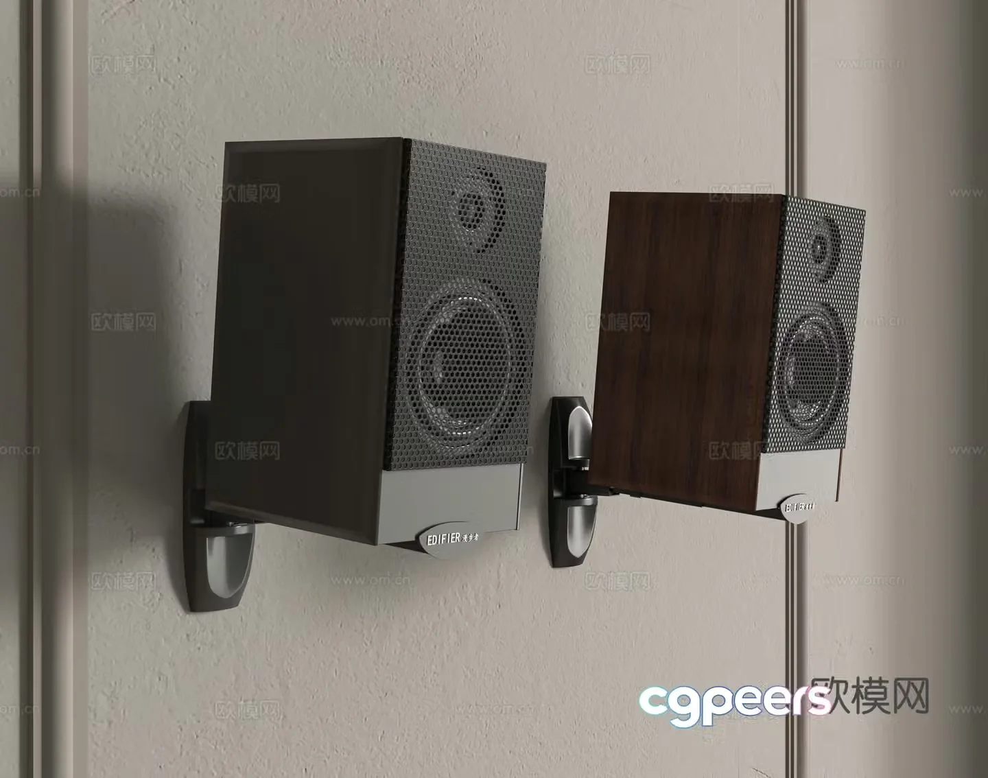 Modern audio 3d model