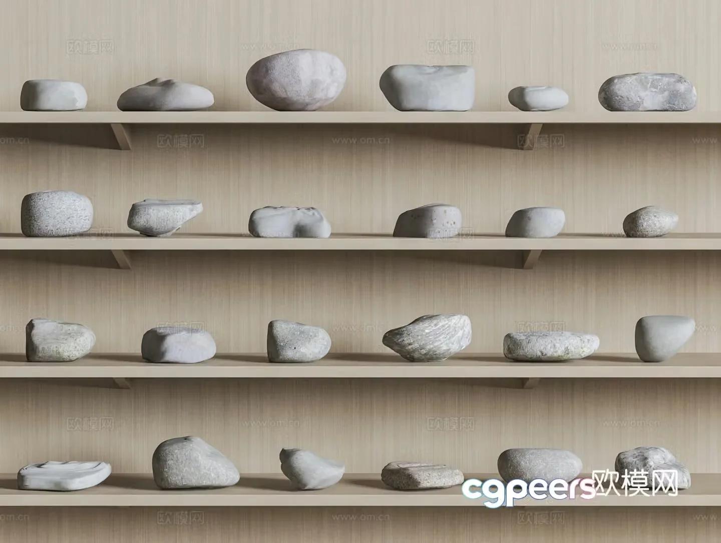 Modern stone 3d model