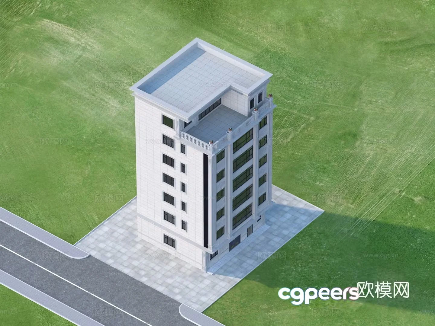 Private houses Private houses Residential buildings renderings 3d model
