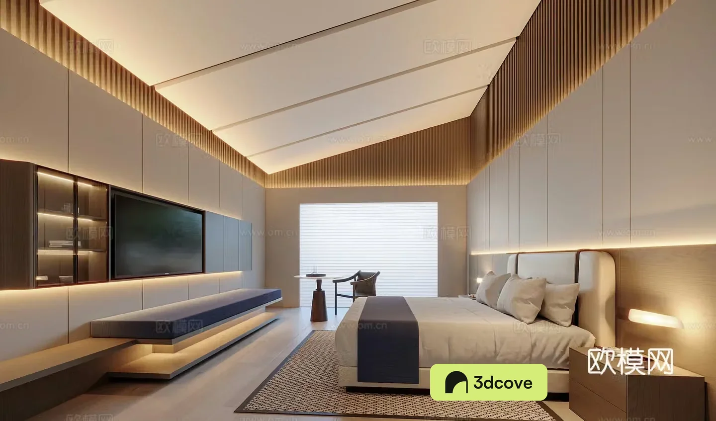 Modern home bedroom